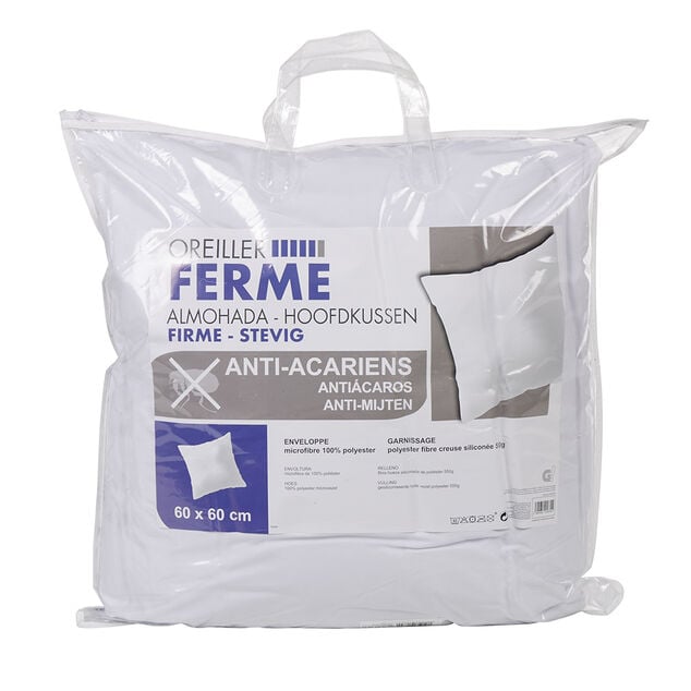 Oreiller ferme anti acariens 60x60 cm