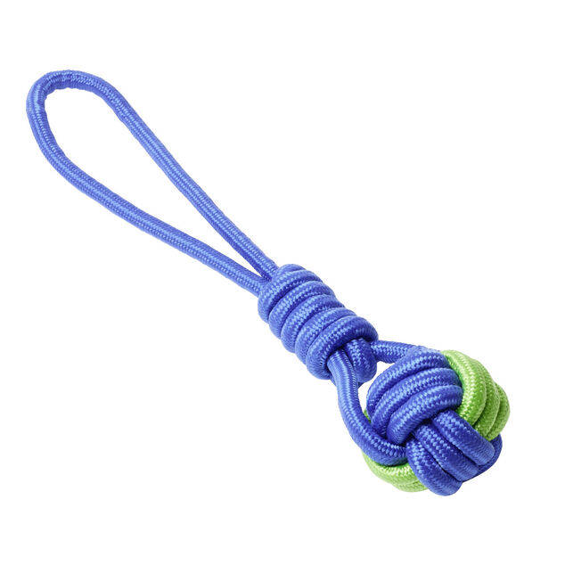 Jouet pour chien en corde en coton bleu et vert &Oslash;7x44cm