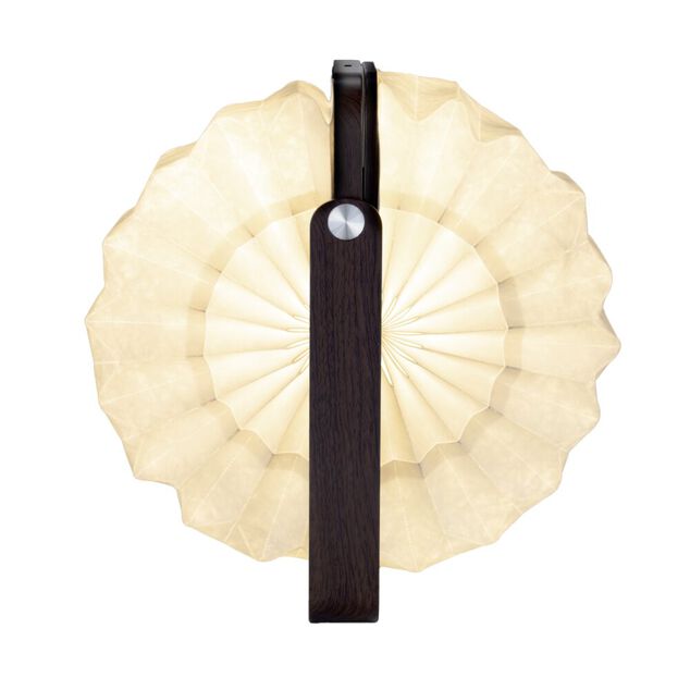 Lampe accord&eacute;on papier et bambou 11,5x10,3xH17,5cm