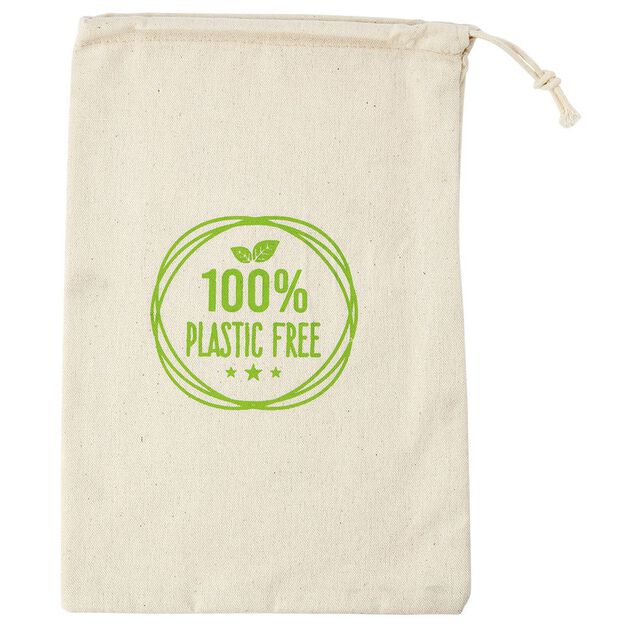 Sac &agrave; vrac en coton r&eacute;utilisables x4