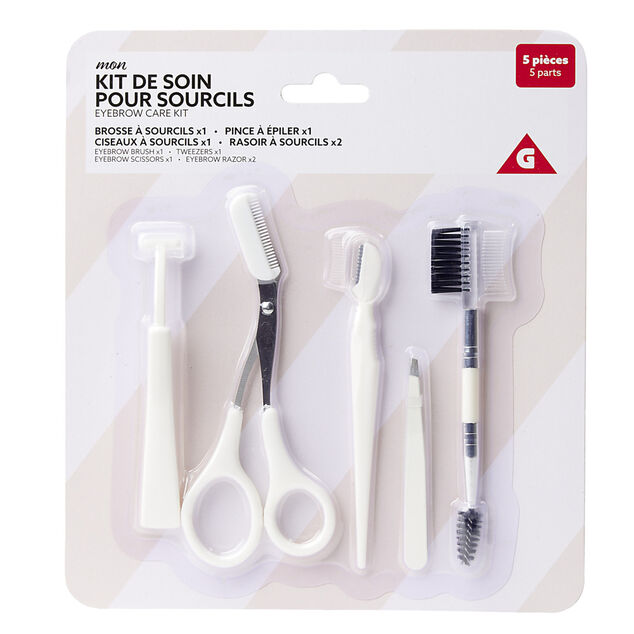Kit de soin pour sourcils 5 pi&egrave;ces