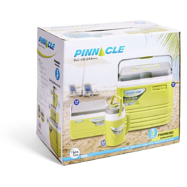 Lot de 3 glaci&egrave;res 25/4,5/2L plastique bleu