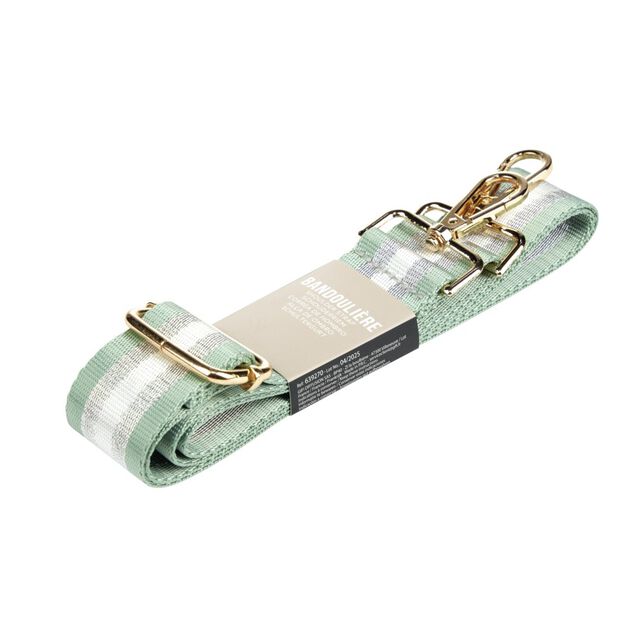 Bandoulière pour sac à main 138cm bande argentée (2 modèles)