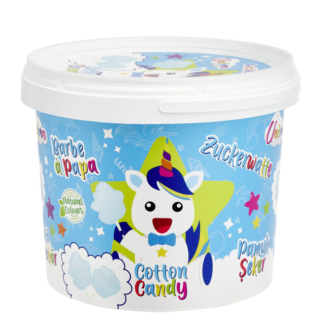 Pot licorne barbe à papa x8 rose et bleue 150gr