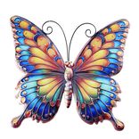Papillon d&eacute;coratif &agrave; suspendre en m&eacute;tal 32xH29cm