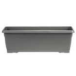 Jardini&egrave;re 10L plastique gris anthracite 52x19,5xH17,5cm