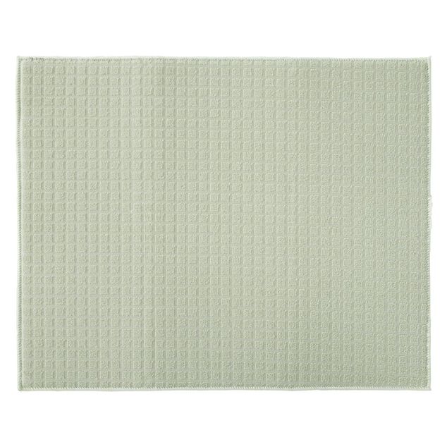 Tapis &eacute;gouttoir tissu absorbant quadrill&eacute; uni 40x50cm (2 mod&egrave;les)