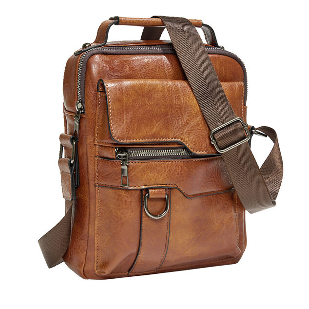 Sacoche homme simili avec bandouli&egrave;re 23x8xH25cm - 3 mod&egrave;les