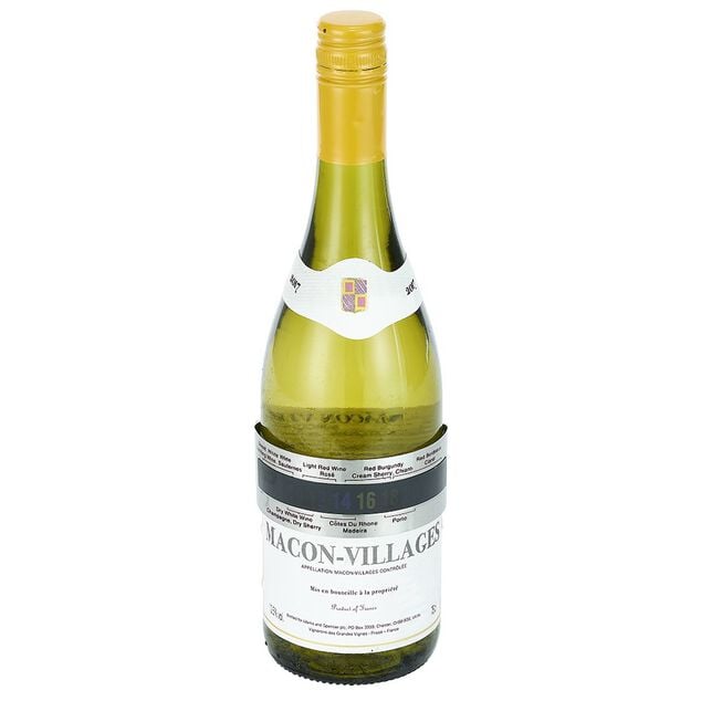 Thermom&egrave;tre &agrave; vin bague en inox