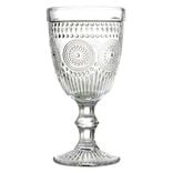 Verre &agrave; pied motif baroque 310ml H17cm