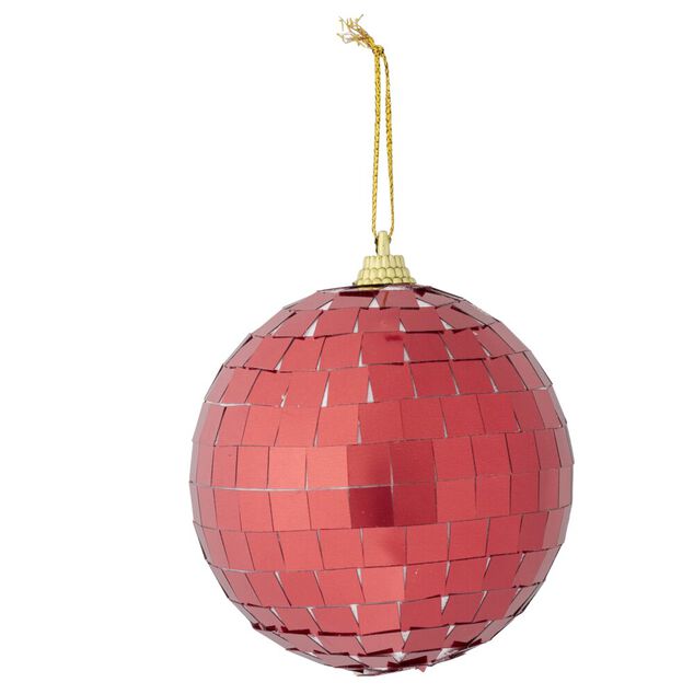 Boule de No&euml;l disco &agrave; suspendre &Oslash;8cm (4 mod&egrave;les)