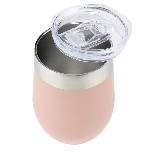 Tasse isotherme 350ml inox et silicone &Oslash;8xH12cm (2 mod&egrave;les)