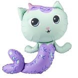 Ballon Gabby Chat aluminium forme sirène 80x82cm