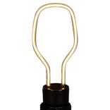 Ampoule LED E27 n&eacute;on forme ampoule ovale jaune H15,5cm