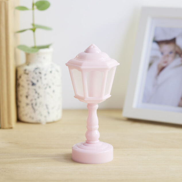 Mini lampe LED de bureau forme lampadaire &Oslash;6xH14cm - 4 coloris
