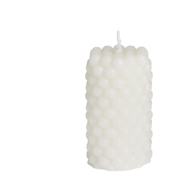 Bougie cylindrique design bulle Ø5xH9cm