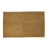 Tapis de salle de bain chenille marron 80x50 cm