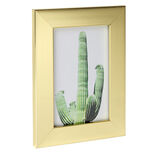 Cadre photo bord doré ou argenté 14xH19cm (2 modèles)