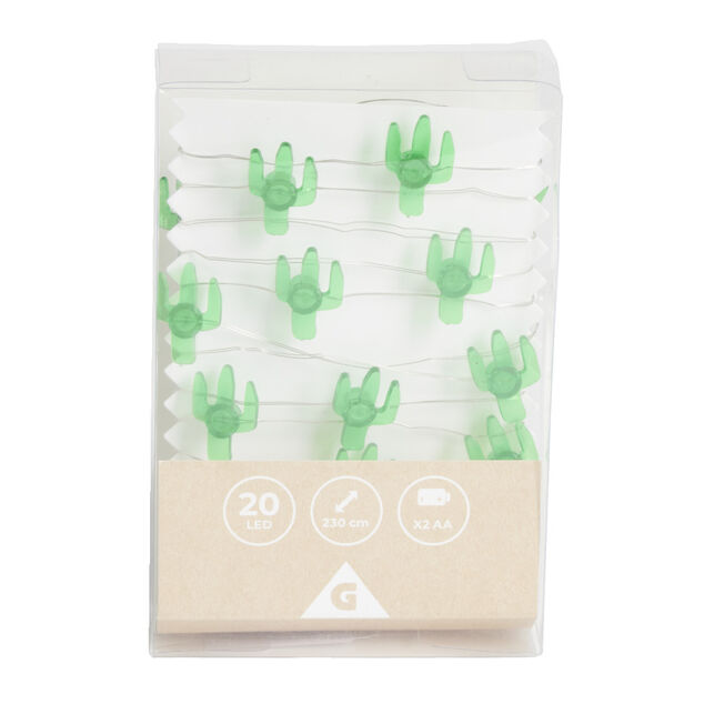 Guirlande LED cactus 230cm