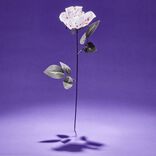 D&eacute;coration Halloween rose artificielle sanglante