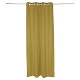 Rideau occultant effet tram&eacute; jaune 140x240cm