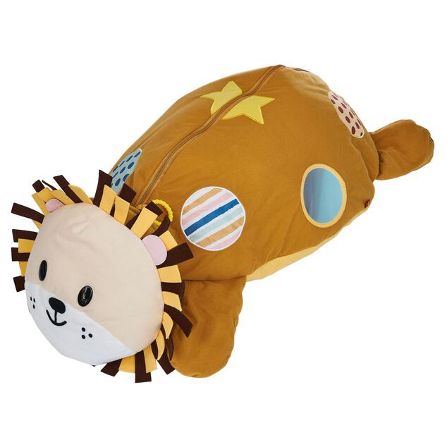 Peluche piscine à balles Lion L.100x59xH.32 cm + 20 boules multicolore
