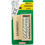 Jeu de domino ivoire plumier