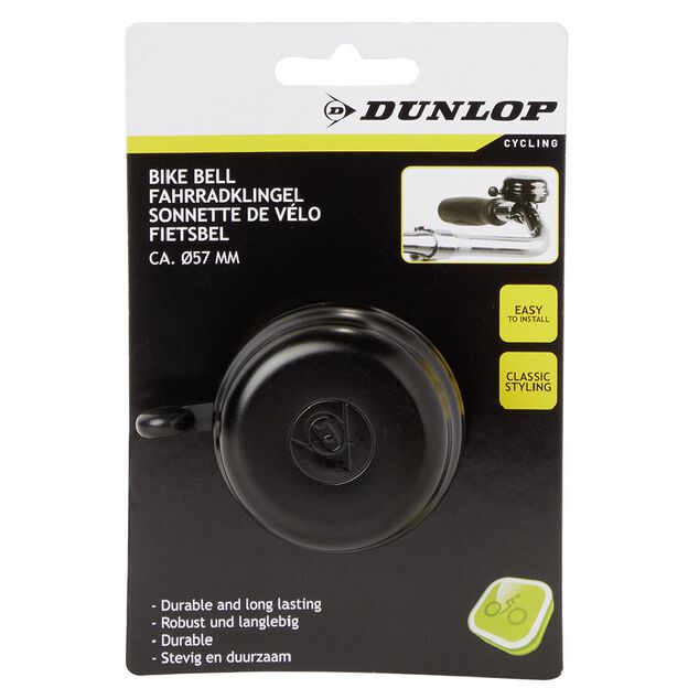 Sonnette vélo Dunlop noir