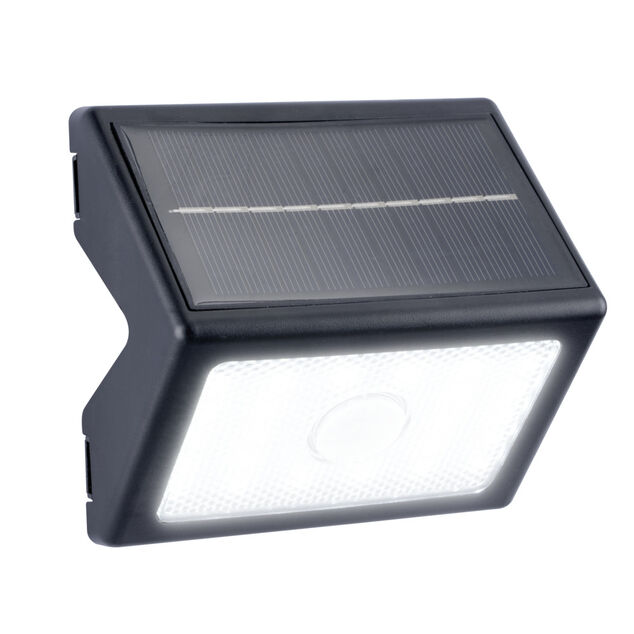 Projecteur mural détecteur mouvement solaire 24LED 120lm 11x11xH6cm