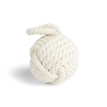 Cale porte en jute forme noeud marron &Oslash;12,5cm