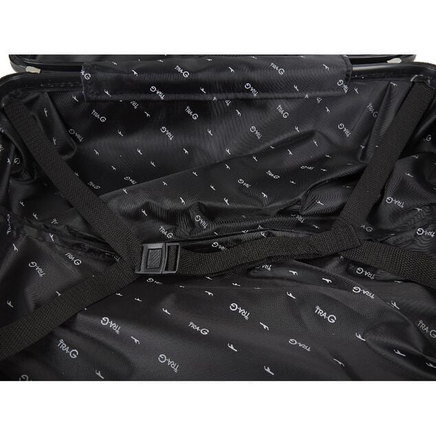 Valise plastique rigide noir H77cm