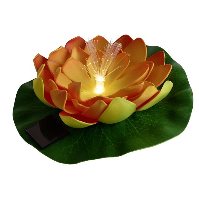 Lampe solaire n&eacute;nuphar &Oslash;17xH7cm (4 mod&egrave;les)