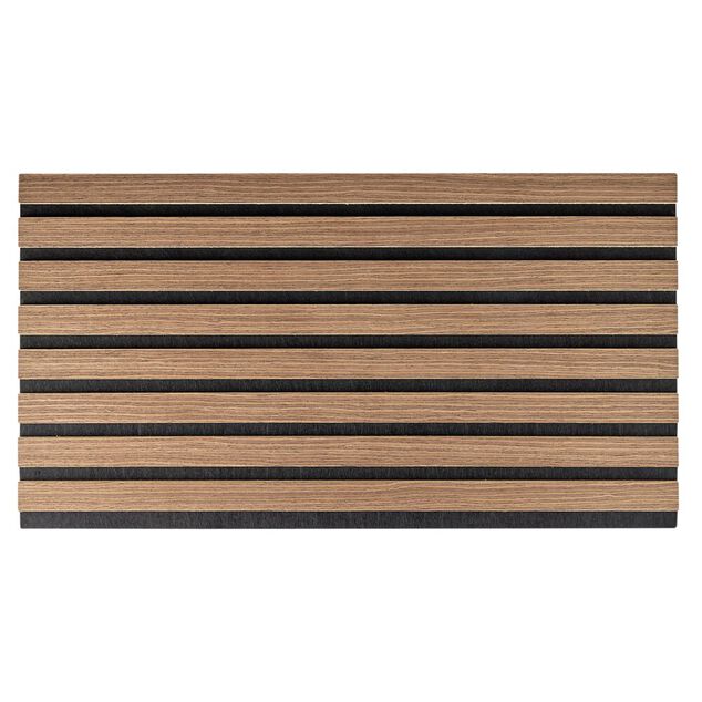 Panneau d&eacute;coratif x5 adh&eacute;sif acoustique fa&ccedil;on tasseaux de bois 32x60cm