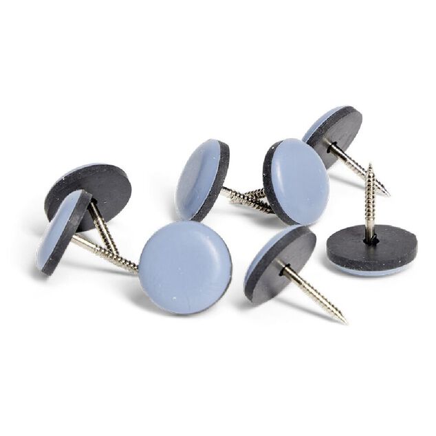 Lot de 8 patins t&eacute;flon &agrave; clouer &Oslash;2cm