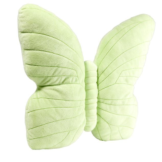 Coussin forme papillon 30x37cm (2 mod&egrave;les violet ou vert)