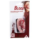 Fausse cicatrice Halloween en latex L19xl10cm