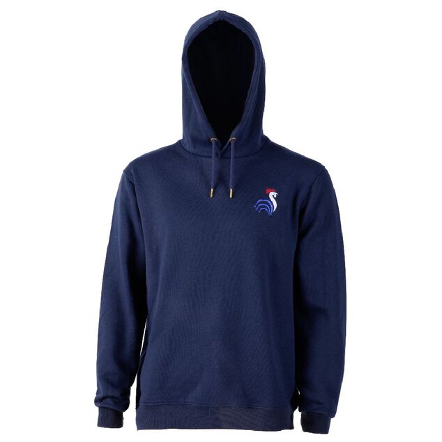Sweat &agrave; capuche Coq bleu fonc&eacute;