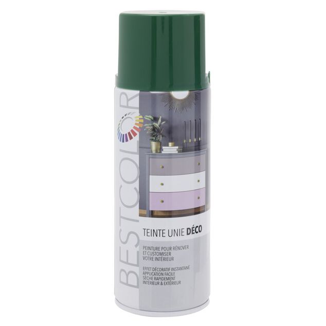 Peinture int&eacute;rieur ext&eacute;rieur vert mousse 400ml