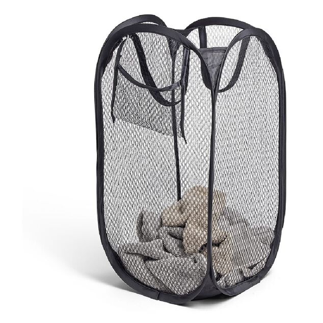Panier &agrave; linge 20L pliable avec poign&eacute;es 23,5x23,5x46,5cm