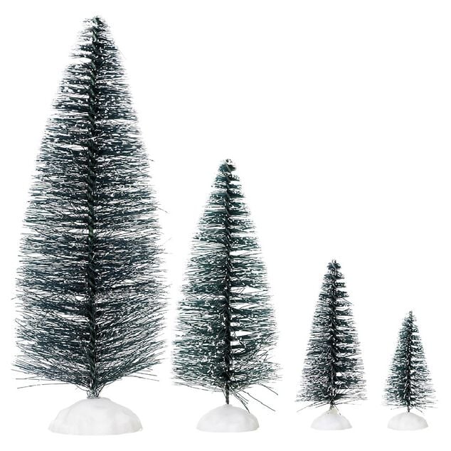 Sapin vert accessoires village de No&euml;l x21