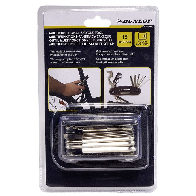 Outil multifonction Dunlop 15en1 pour v&eacute;lo