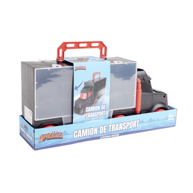 Camion de transport avec 6 voitures