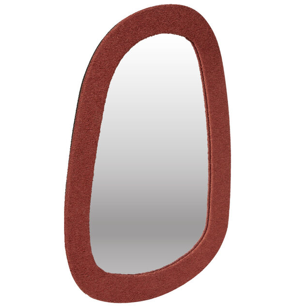 Miroir avec cadre en tissu 24,5x34cm (2 mod&egrave;les)