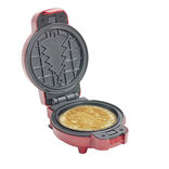 Mini gaufrier 5en1 rouge en aluminium 5 formes de gaufres