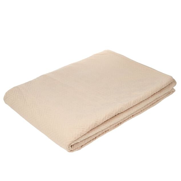 Couvre-lit 2 personnes velours matelass&eacute; 220x240cm (2 mod&egrave;les)
