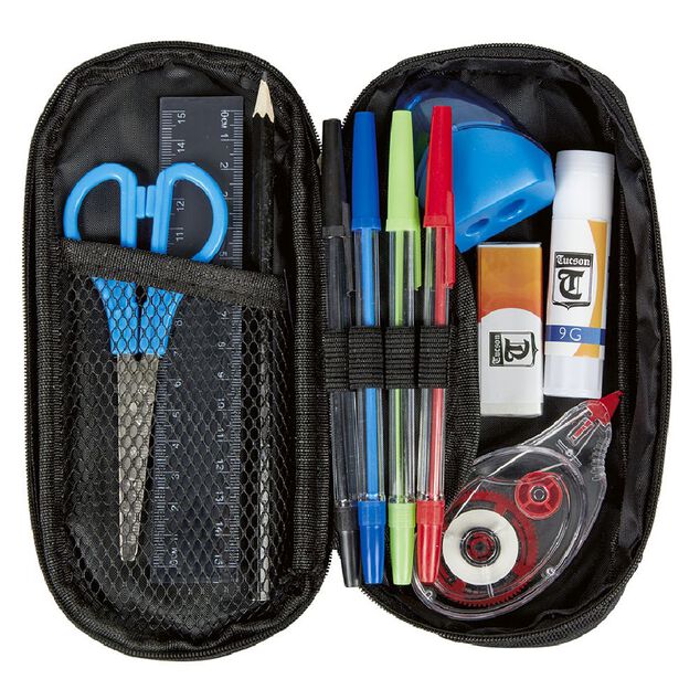 Trousse garnie noir 10 accessoires