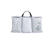 Couchage nomad chien gris et blanc 92x62xH8cm