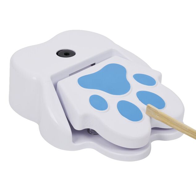 Fontaine &agrave; eau ext&eacute;rieure bleu et blanche pour chien 28x20,7cm