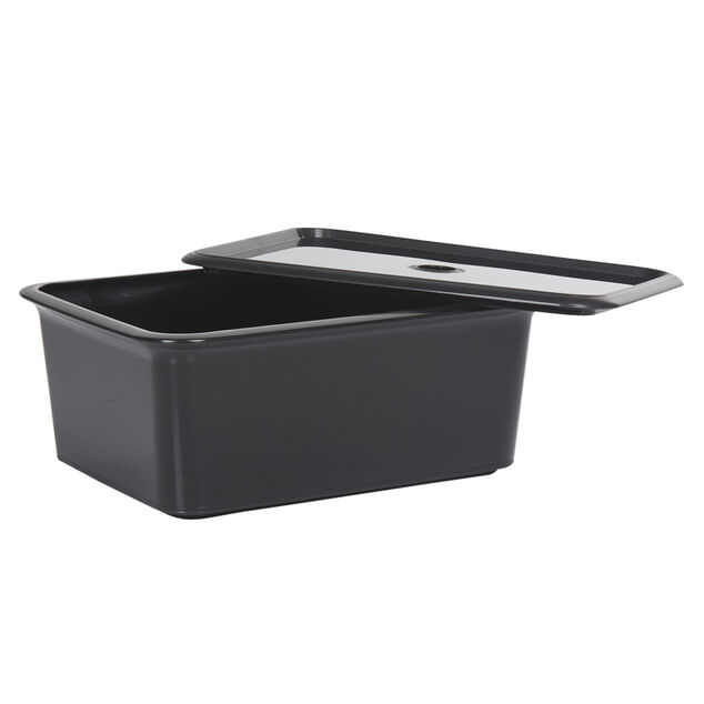 Bo&icirc;te de rangement 6 L noir