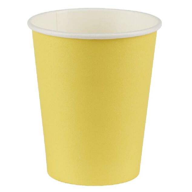 Gobelet jaune en carton 25 cl x12